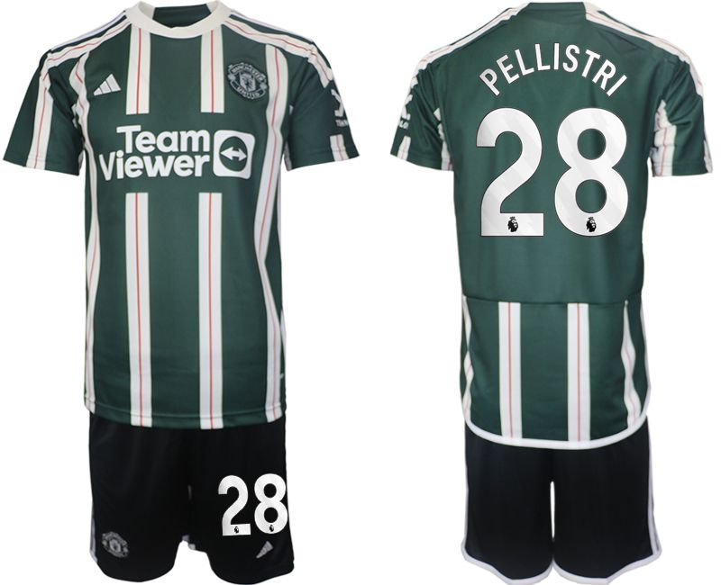 Men 2023-2024 Club Manchester United away green #28 Soccer Jersey->manchester united jersey->Soccer Club Jersey